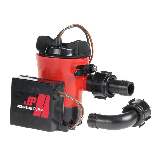 Johnson Pump 500 GPH Auto Bilge Pump 3/4" Hose 12V Dura Port [07503-00] - Rough Seas Marine
