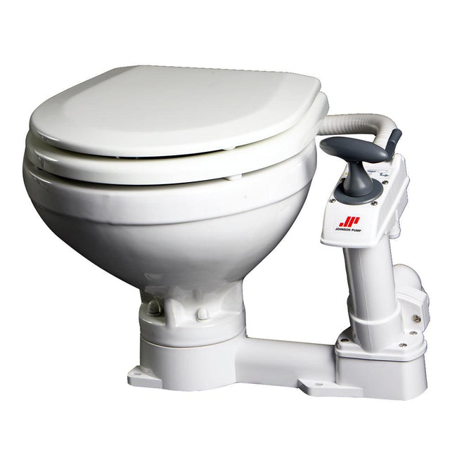 Johnson Pump Compact Manual Toilet [80-47229-01] - Rough Seas Marine