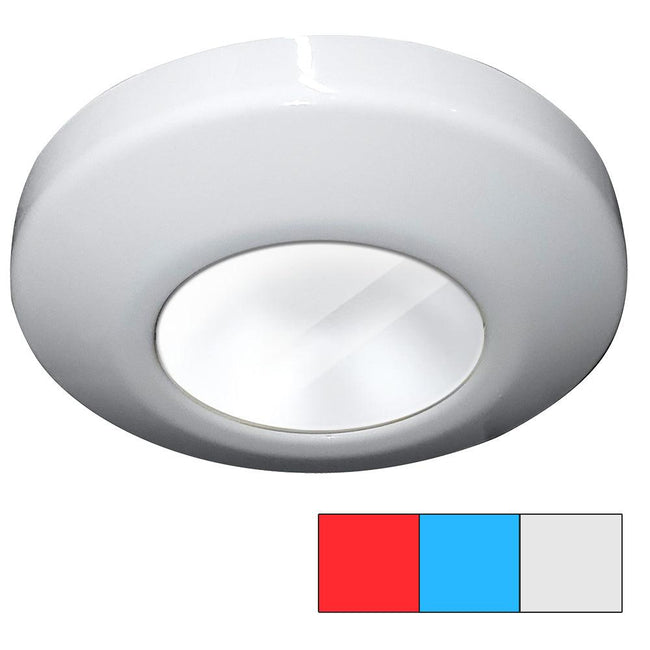 i2Systems Profile P1120 Tri-Light Surface Light - Red, Cool White  Blue - White Finish [P1120Z-31HAE] - Rough Seas Marine
