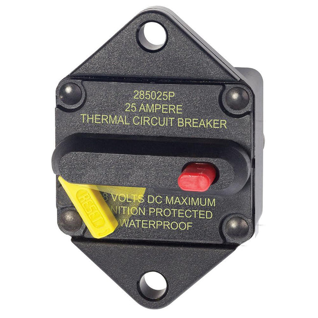 Blue Sea 7080 25 Amp Circuit Breaker Panel Mount 285 Series [7080] - Rough Seas Marine