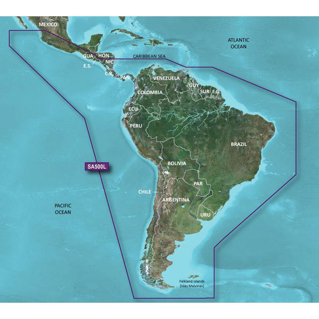 Garmin BlueChart g3 HD - HXSA600X - South America - microSD/SD [010-C1067-20] - Rough Seas Marine