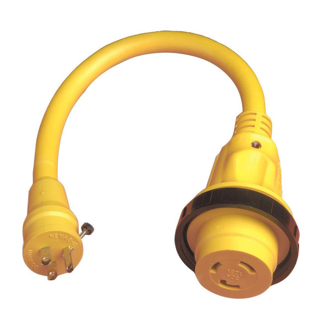 Marinco Pigtail Adapter Plus - 30A Female To 15A Male [104SPP] - Rough Seas Marine