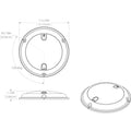 Lumitec TouchDome - Dome Light - Polished SS Finish - 2-Color White/Blue Dimming [101097] - Rough Seas Marine