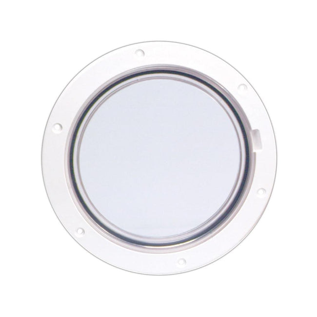 Beckson 6" Clear Center Pry-Out Deck Plate - White [DP61-W-C] - Rough Seas Marine