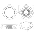 Lumitec Mirage - Flush Mount Down Light - Glass Finish/Polished SS Bezel - White Non-Dimming [113113] - Rough Seas Marine