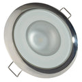 Lumitec Mirage - Flush Mount Down Light - Glass Finish/Polished SS Bezel - White Non-Dimming [113113] - Rough Seas Marine