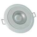 Lumitec Mirage - Flush Mount Down Light - Glass Finish/White Bezel - 4-Color White/Red/Blue/Purple Non-Dimming [113120] - Rough Seas Marine