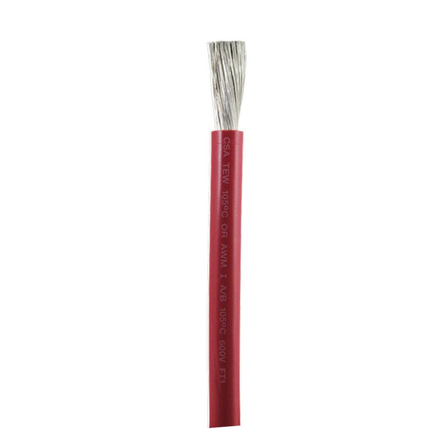 Ancor Red 1/0 AWG Battery Cable - Sold By The Foot [1165-FT] - Rough Seas Marine