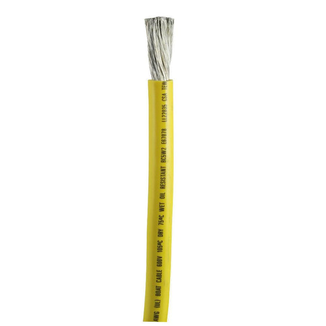 Ancor Yellow 2/0 AWG Battery Cable - Sold By The Foot [1179-FT] - Rough Seas Marine