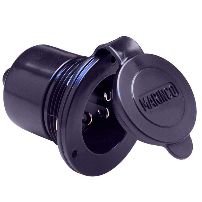 Marinco Marine On-Board Hard Wired Charger Inlet - 15Amp - Black [150BBI] - Rough Seas Marine