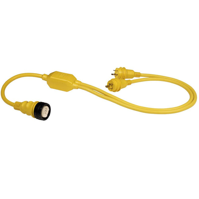 Marinco RY504-2-30 50A Female to 2-30A Male Reverse "Y" Cable [RY504-2-30] - Rough Seas Marine