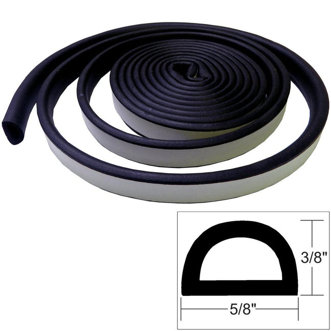 TACO Weather Seal - 10'L x 3/8"H x "W - Black [V30-0109B10-1] - Rough Seas Marine