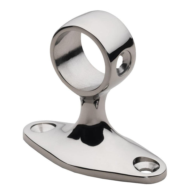 Whitecap 90 Degree Handrail Stanchion - Center - 316 Stainless Steel - 7/8" Tube O.D. [6279C] - Rough Seas Marine