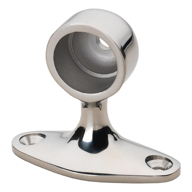 Whitecap 90 Degree Handrail Stanchion - End - 316 Stainless Steel - 7/8" Tube O.D. [6280C] - Rough Seas Marine