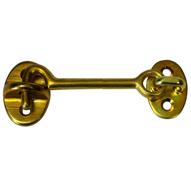 Whitecap Cabin Door Hook - Polished Brass - 3" [S-1402BC] - Rough Seas Marine