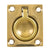 Whitecap Flush Pull Ring - Polished Brass - 1-1/2" x 1-3/4" [S-3360BC] - Rough Seas Marine