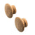 Whitecap Teak Round Drawer Knob - 2" - 2 Pack [60120-A] - Rough Seas Marine