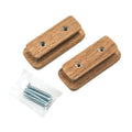 Whitecap Teak Rectangular Drawer Knob - 2-3/4"L - 2 Pack [60131-A] - Rough Seas Marine