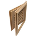 Whitecap Teak Louvered Door & Frame - Right Hand - 12" x 12" [60720] - Rough Seas Marine