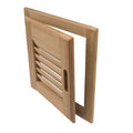 Whitecap Teak Louvered Door & Frame - Right Hand - 12" x 12" [60720] - Rough Seas Marine