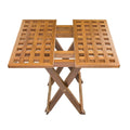 Whitecap Teak Grate Top Fold-Away Table [60030] - Rough Seas Marine