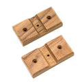 Whitecap Teak Rod Storage Rack Mounting Brackets - Pair [60609] - Rough Seas Marine