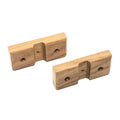 Whitecap Teak Rod Storage Rack Mounting Brackets - Pair [60609] - Rough Seas Marine