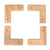 Whitecap Teak Cooler/Box Chocks - 4 Pack [60329] - Rough Seas Marine