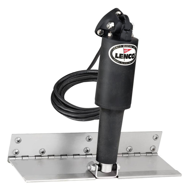 Lenco 4" x 12" Limited Space Trim Tab Kit w/o Switch Kit 12V - Standard Finish - Standard Actuator [15125-101] - Rough Seas Marine