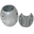 Tecnoseal X13 Shaft Anode - Zinc - 3" Shaft Diameter [X13] - Rough Seas Marine