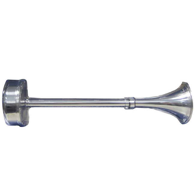 Schmitt  Ongaro Standard Single Trumpet Horn -12V- Stainless Exterior [10025] - Rough Seas Marine