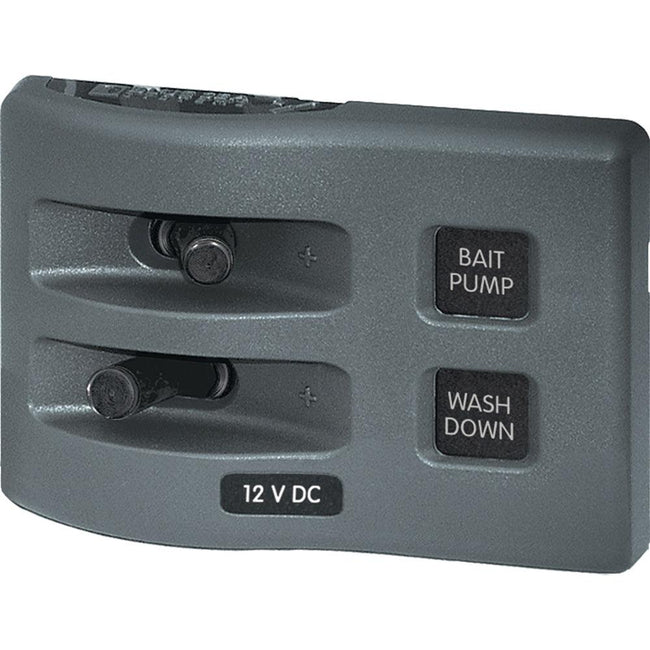 Blue Sea 4303 WeatherDeck 12V DC Waterproof Switch Panel - 2 Position [4303] - Rough Seas Marine