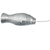 Tecnoseal Grouper Suspended Anode w/Cable & Clamp - Zinc [00630FISH] - Rough Seas Marine