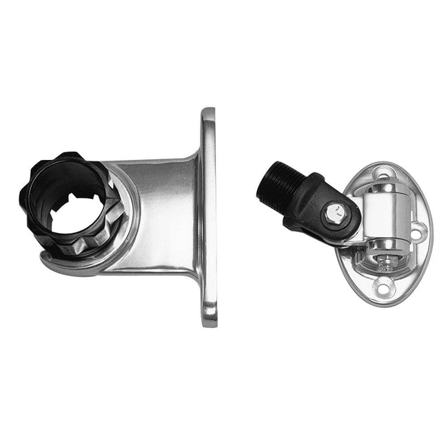 Rupp Standard Antenna Mount Support w/4-Way Base & 1.5" Collar [PAK-0001] - Rough Seas Marine