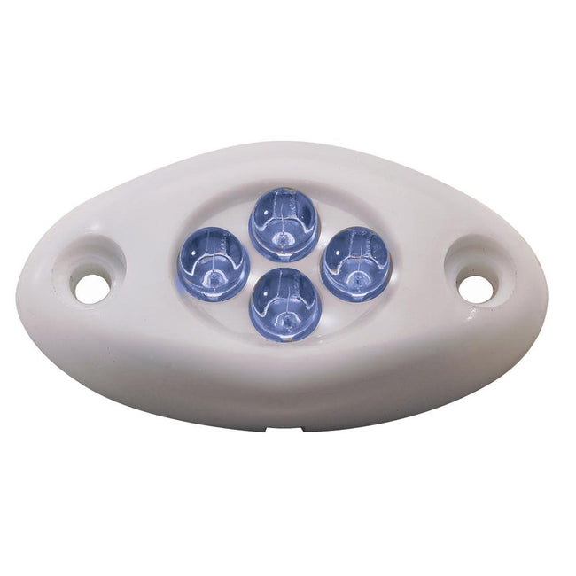 Innovative Lighting Courtesy Light - 4 LED Surface Mount - Blue LED/White Case [004-2100-7] - Rough Seas Marine