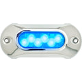 Attwood Light Armor Underwater LED Light - 6 LEDs - Blue [65UW06B-7] - Rough Seas Marine