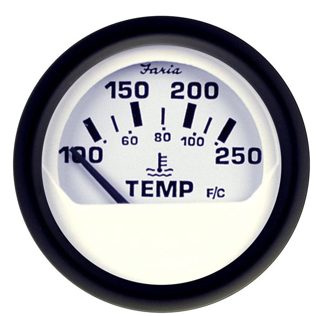 Faria Euro White 2" Water Temperature Gauge (100-250 DegreeF) [12904] - Rough Seas Marine