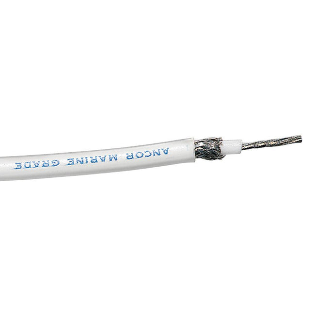 Ancor RG-213 White Tinned Coaxial Cable - 100' [151710] - Rough Seas Marine