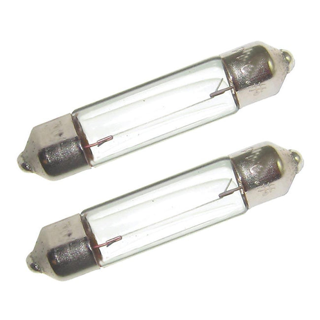 Perko Double Ended Festoon Bulbs - 12V, 10W, .74A - Pair [0070DP0CLR] - Rough Seas Marine