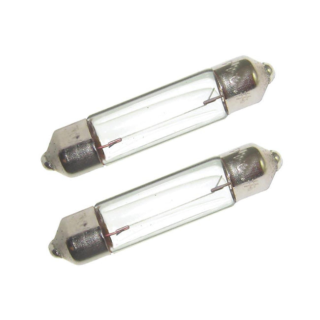 Perko Double Ended Festoon Bulbs - 12V, 10W, .80A - Pair [0071DP0CLR] - Rough Seas Marine