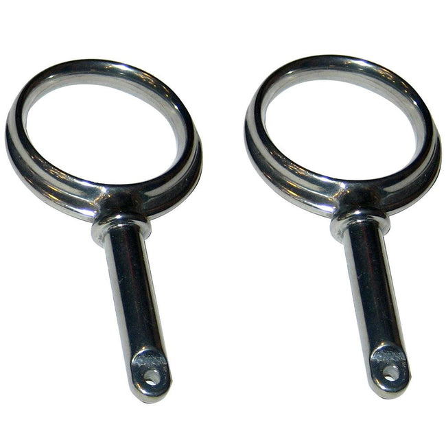 Perko Round Type Rowlock Horns - Plain Zinc [1267DP0ZNC] - Rough Seas Marine
