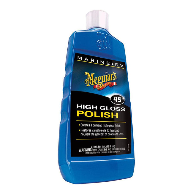 Meguiar's #45 Boat/RV Polish & Gloss Enhancer - 16oz [M4516] - Rough Seas Marine