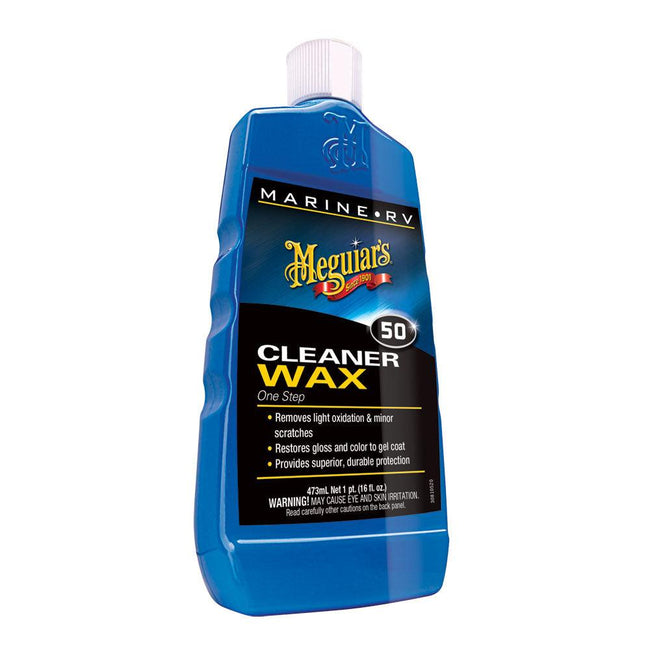 Meguiar's #50 Boat/RV Cleaner Wax - Liquid 16oz [M5016] - Rough Seas Marine