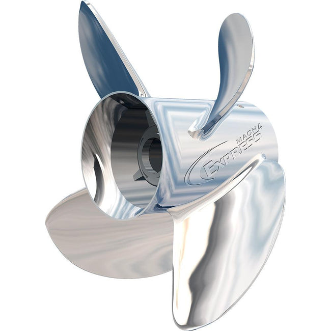 Turning Point Express Mach4 - Left Hand - Stainless Steel Propeller - EX-1421-4L - 4-Blade - 14" x 21 Pitch [31502141] - Rough Seas Marine