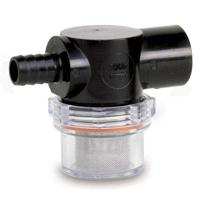 Shurflo by Pentair Twist-On Water Strainer - 1/2" Barb Inlet - Clear Bowl [255-323] - Rough Seas Marine