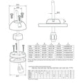 Scanstrut DS6-P Vertical Cable Seal [DS6-P] - Rough Seas Marine