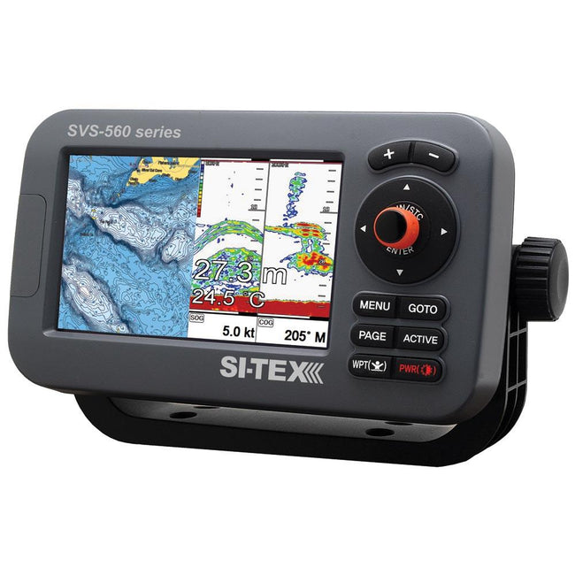 SI-TEX SVS-560CF Chartplotter - 5" Color Screen w/Internal GPS & Navionics+ Flexible Coverage [SVS-560CF] - Rough Seas Marine