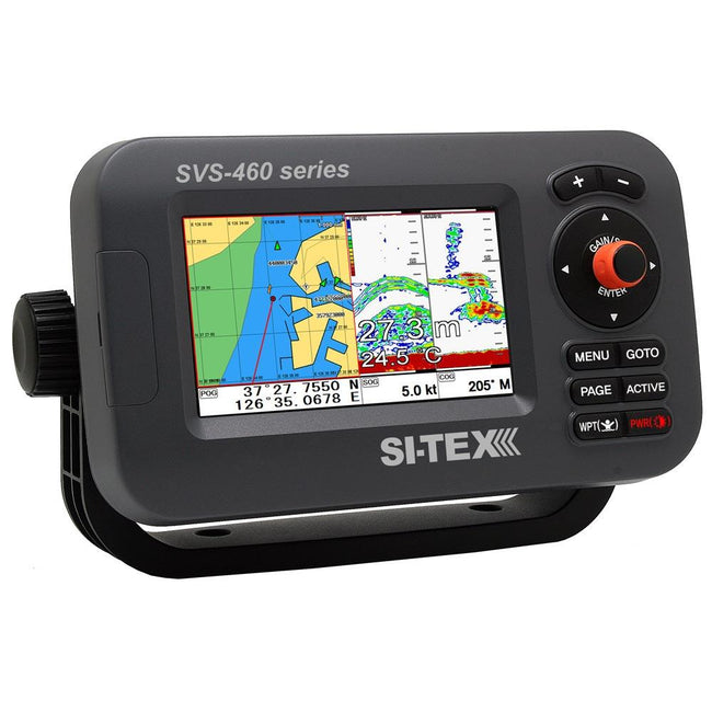 SI-TEX SVS-460CE Chartplotter - 4.3" Color Screen w/Internal  External GPS Antennas  Navionics+ Flexible Coverage [SVS-460CE] - Rough Seas Marine