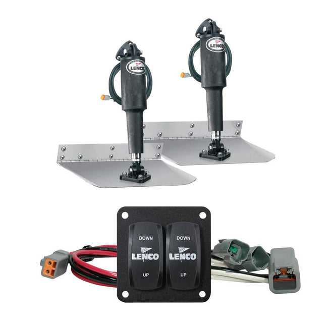 Lenco 12" x 12" Standard Trim Tab Kit w/Double Rocker Switch Kit [15103-104] - Rough Seas Marine