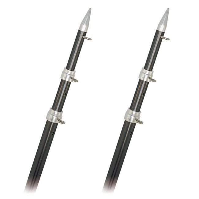 Rupp Top Gun Outrigger Poles - Telescopic - Carbon Fiber - 18' [A0-1800-CFT] - Rough Seas Marine